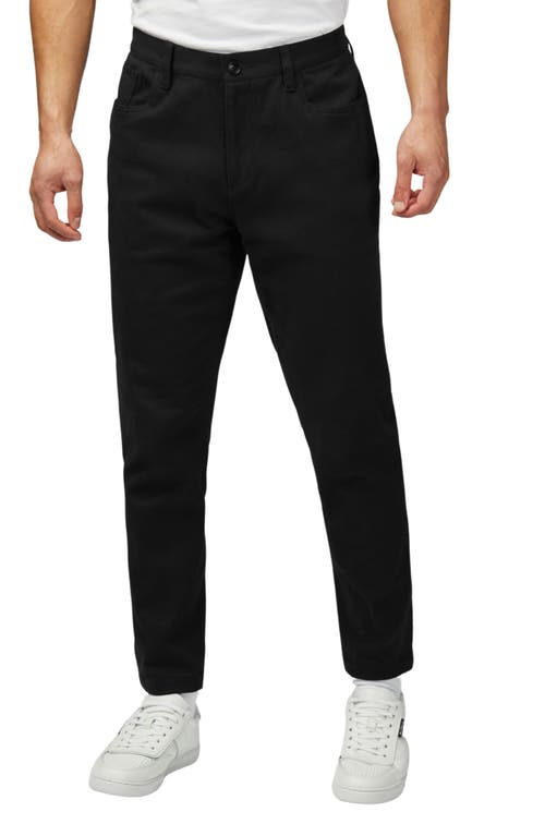 Ben Sherman Slim Tapered Leg 5-Pocket Pants in Black 