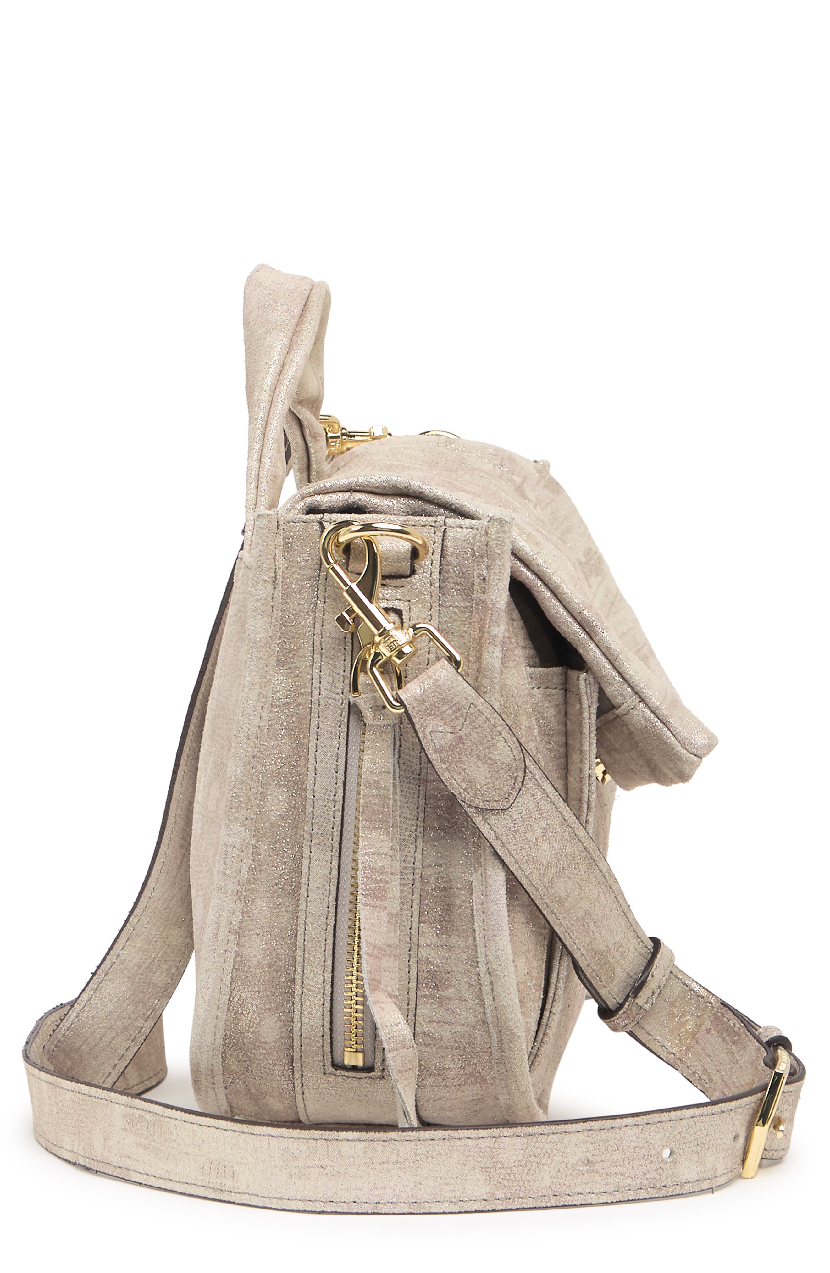 KESTENBERG Astor Place Saddle Bag, Alternate, color, METALLIC LIZARD