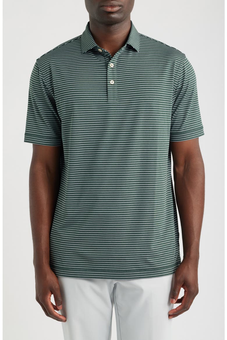Peter Millar Merion Stripe Summer Comfort Perfomance Jersey Polo