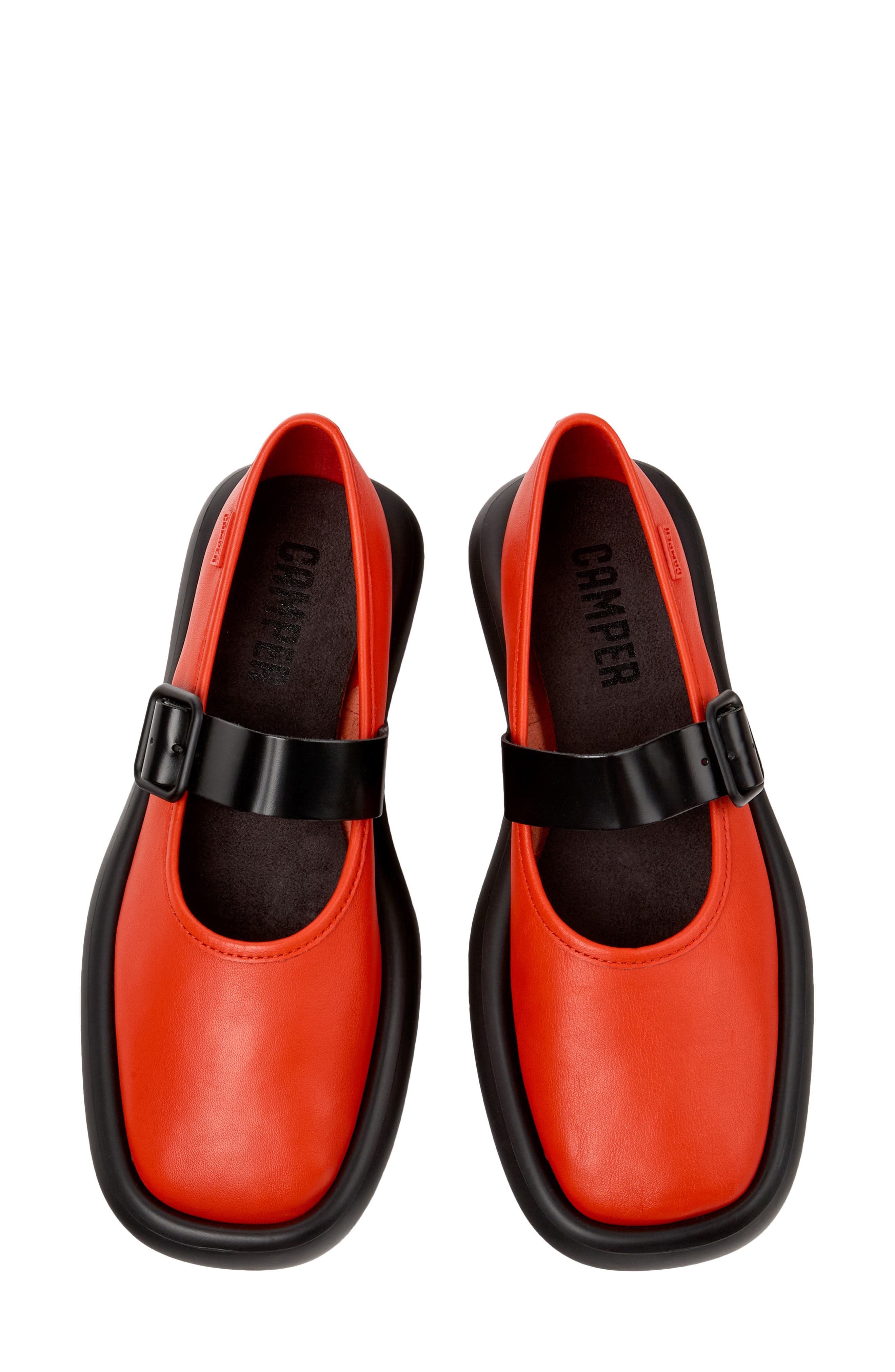 Onda Mary Jane Flat, Alternate, color, BRIGHT RED