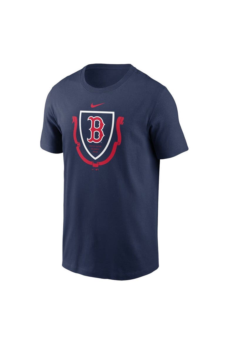 Men's Nike Navy Boston Red Sox Crest Local Team T-Shirt, Alternate, color, Navy