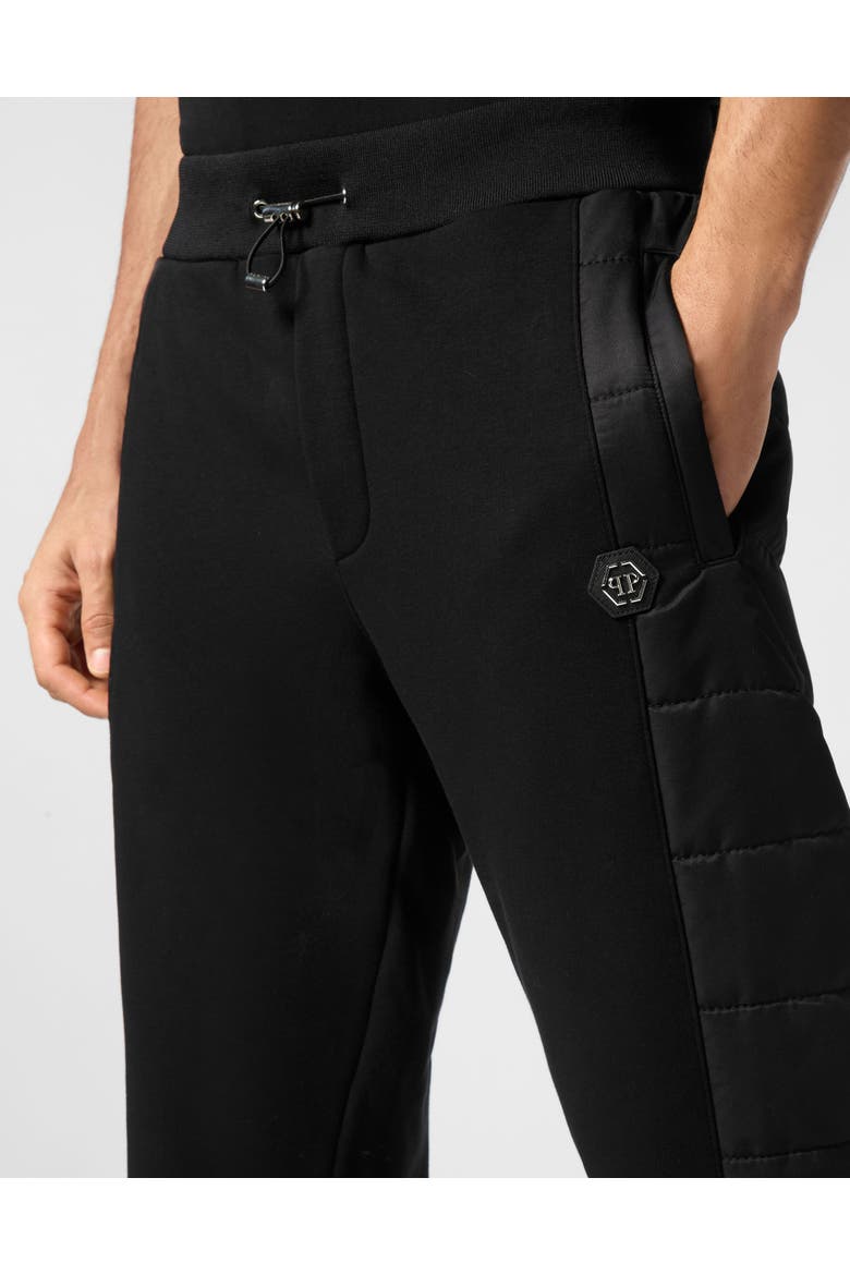 Puffered Jogging Pants Men, Alternate, color, black