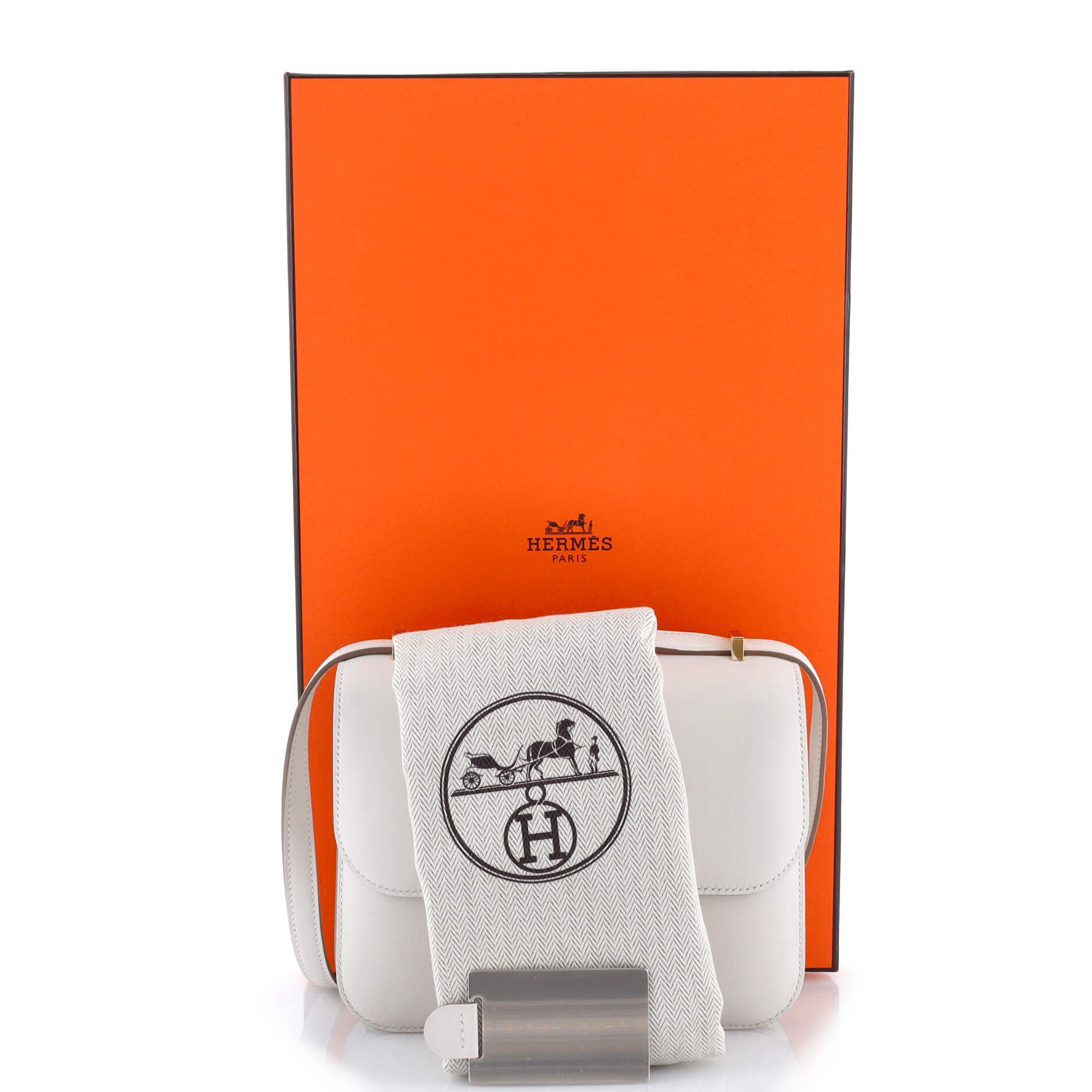 Pre-Owned Hermes Constance NM Bag Swift 18, Alternate, color, Gris Pale