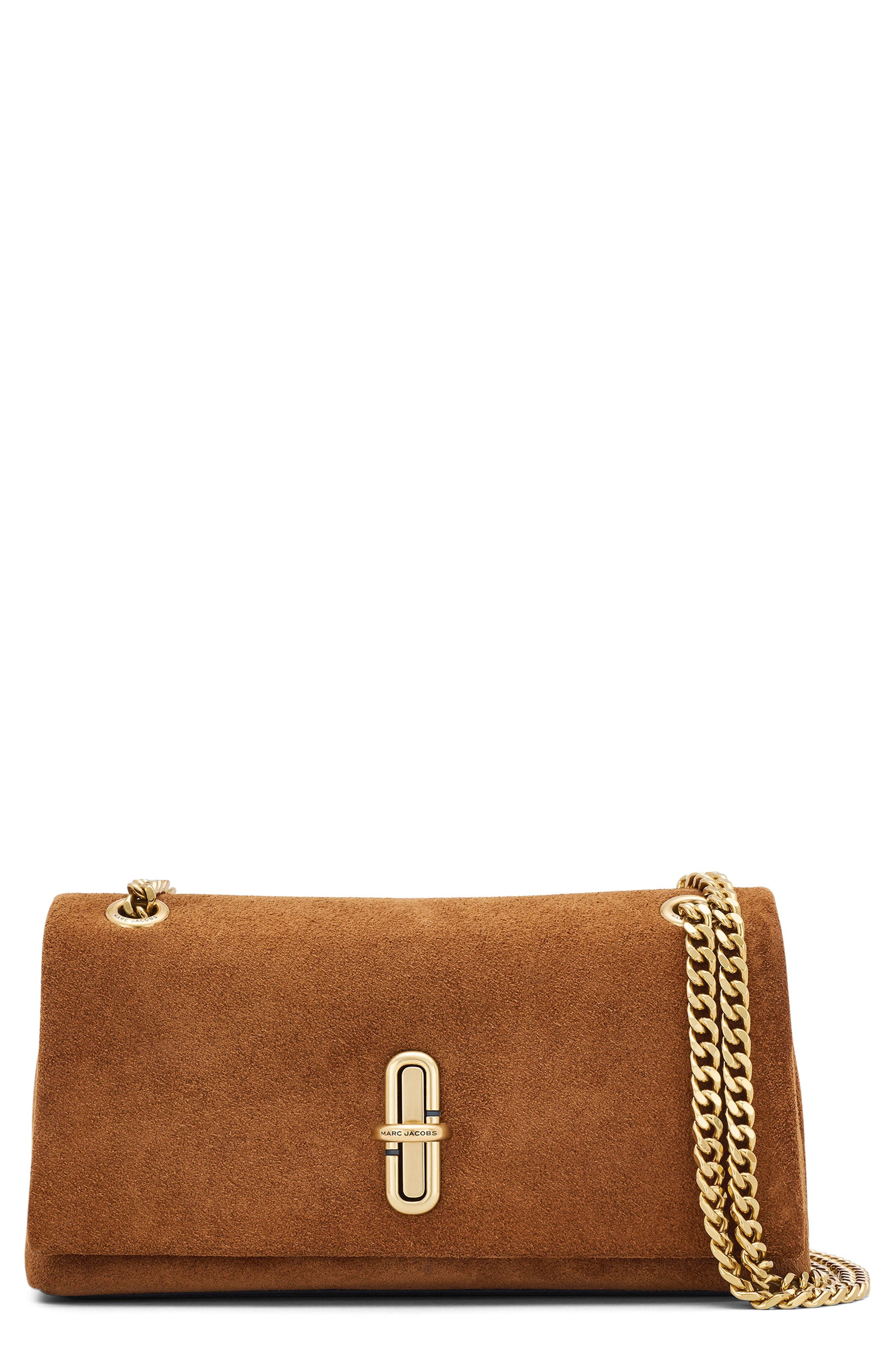 Marc Jacobs The Dual Chain Mini Suede Sack Bag, Main, color, 