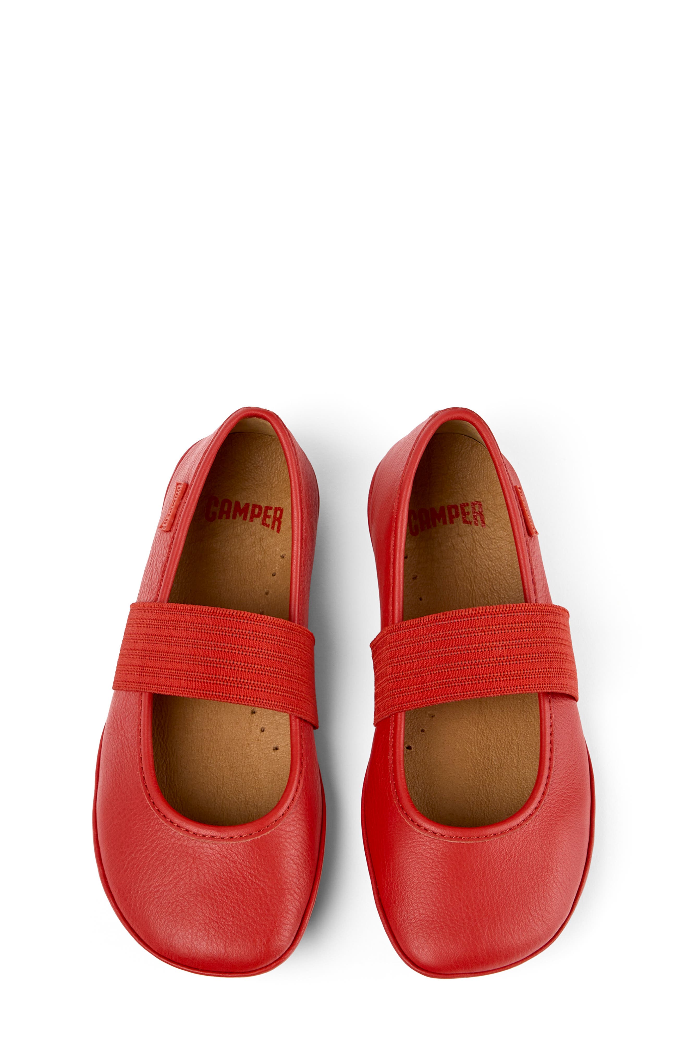 Camper Kids' Right Mary Jane Ballet Flat, Alternate, color, Bright Red