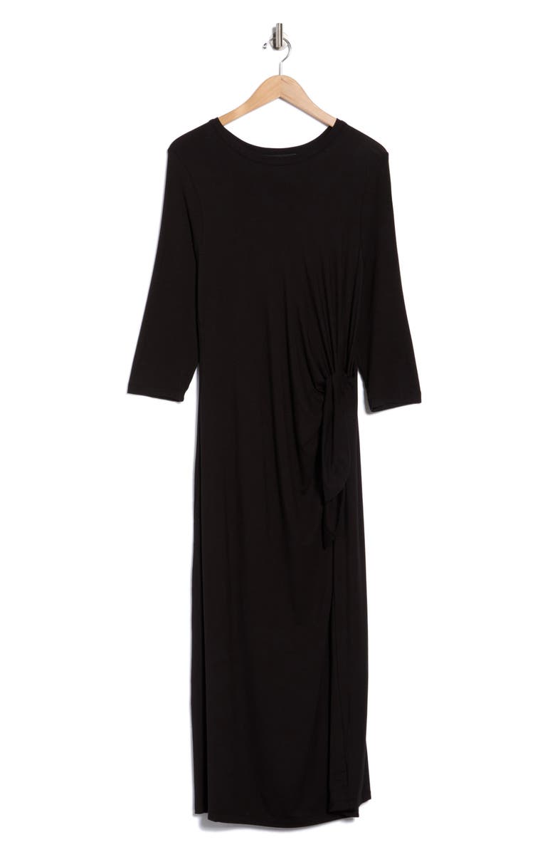 Renee C Side Knot Dress, Main, color, Black