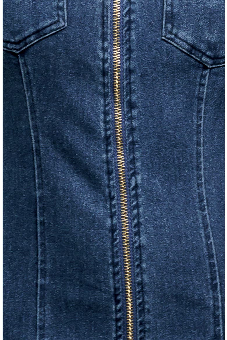 Sleeveless Denim Midi Dress, Alternate, color, MEDIUM INDIGO