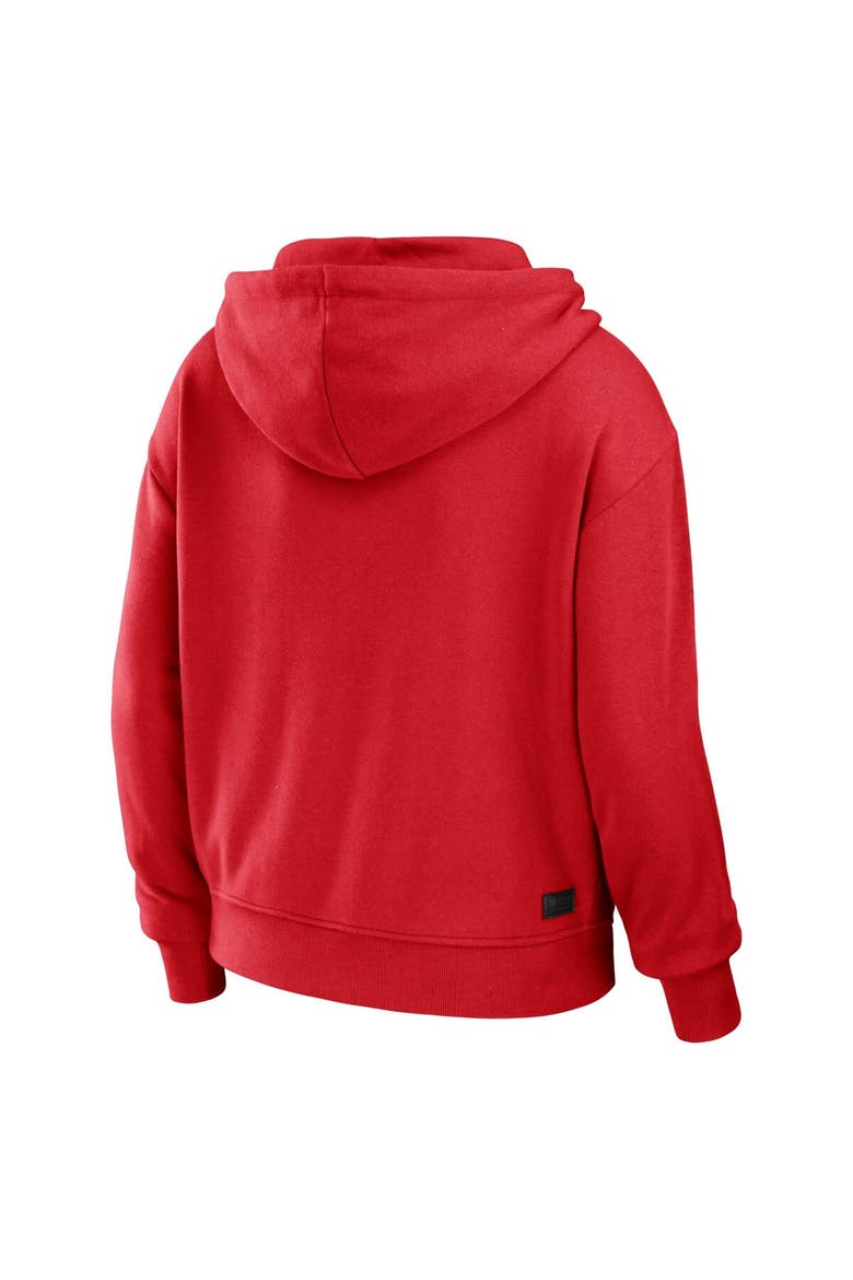 Women's WEAR by Erin Andrews Red/White St. Louis Cardinals  Color Block Full-Zip Hoodie, Alternate, color, Red