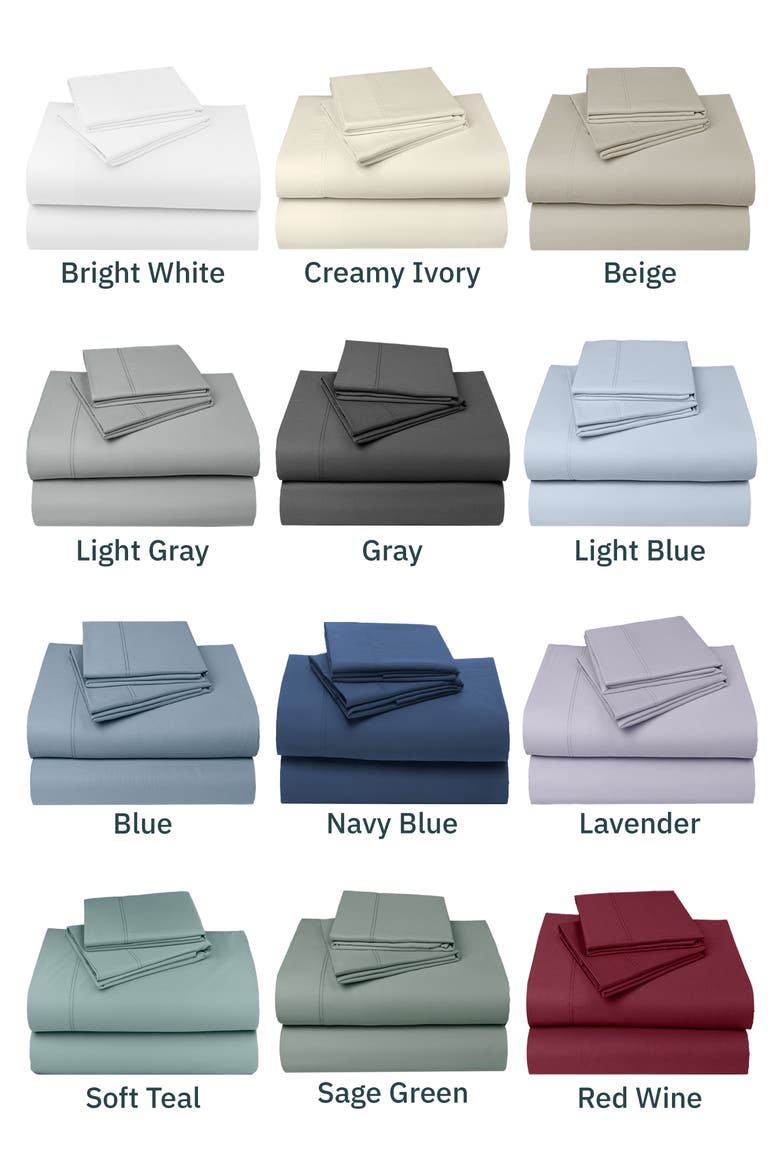 Hotel Luxe 800 Thread Count 100% Cotton Sateen Sheet Set, Alternate, color, Bright White