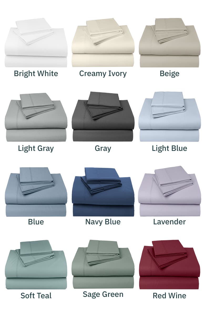 CALIFORNIA DESIGN DEN Hotel Luxe 800 Thread Count 100% Cotton Sateen Sheet Set, Alternate, color, Grey