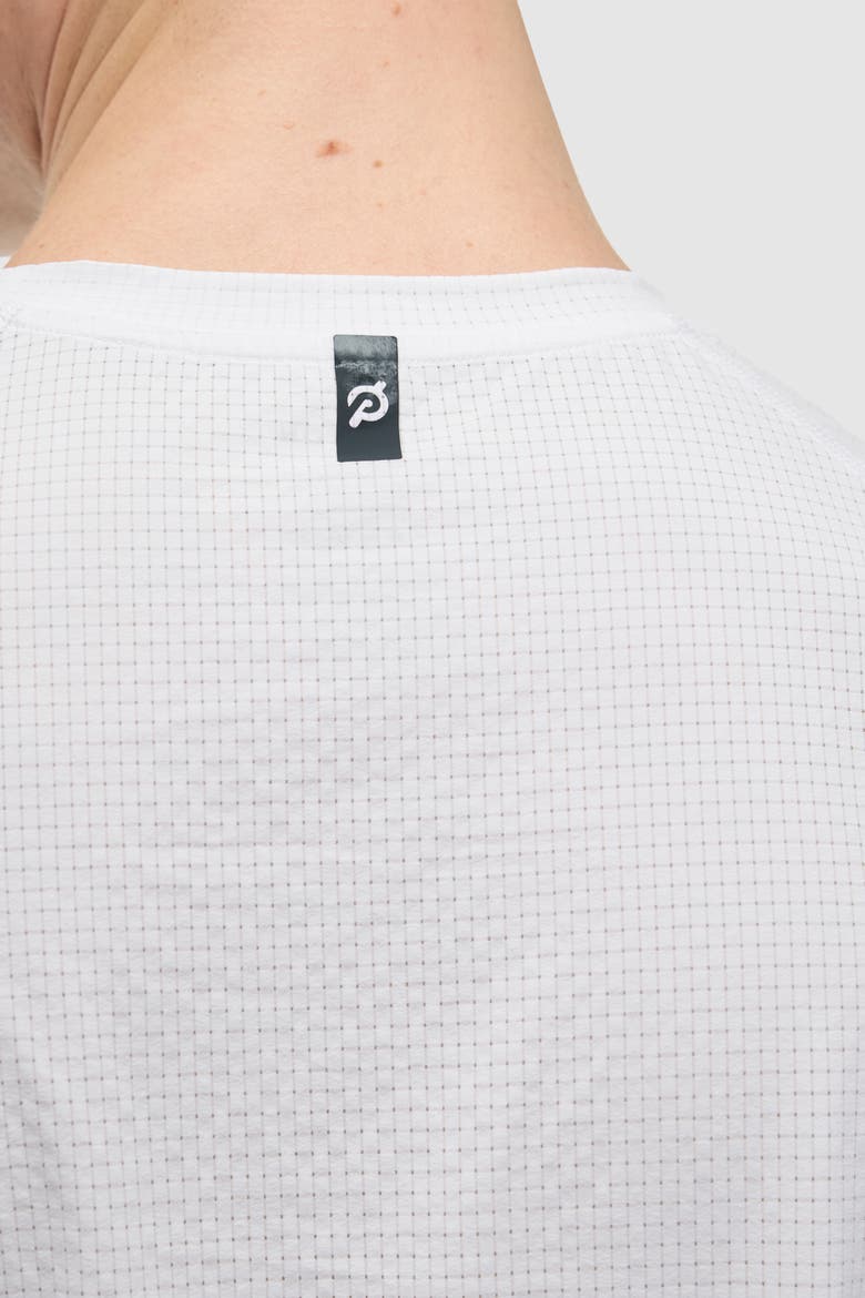 Grid Jacquard Colorblock Short Sleeve Tee, Alternate, color, BRIGHT WHITE