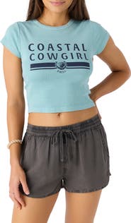 O'Neill Coastal Cowgirl Cotton Crop Graphic T-Shirt