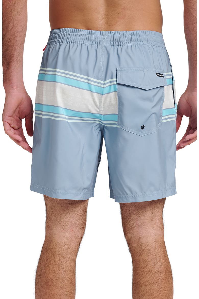 Everyday Stripe Volley Swim Trunks, Alternate, color, ASHLEY BLUE