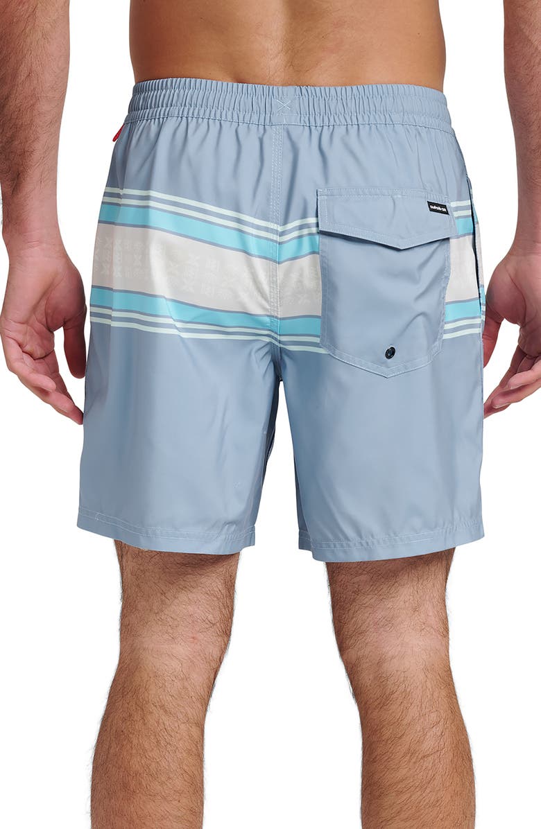 Quiksilver Everyday Stripe Volley Swim Trunks, Alternate, color,