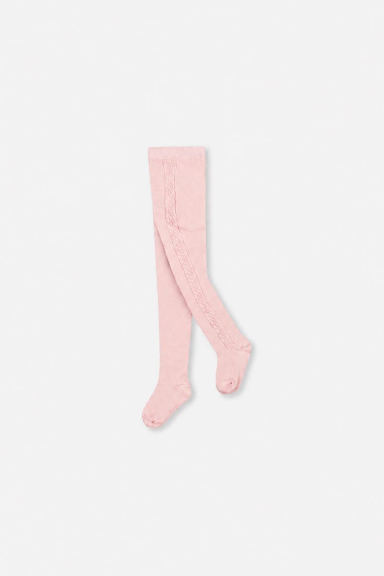 Knit Textured Smooth Stretch Cotton Blend Tights, Main, color, Dusty Pink