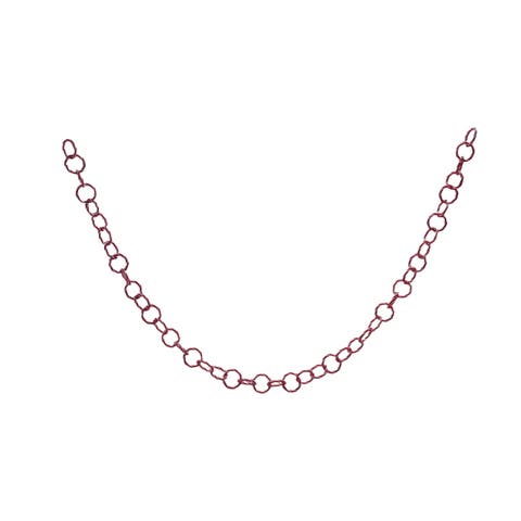 Plastic Link Garland with Candy Stripes, Red and White