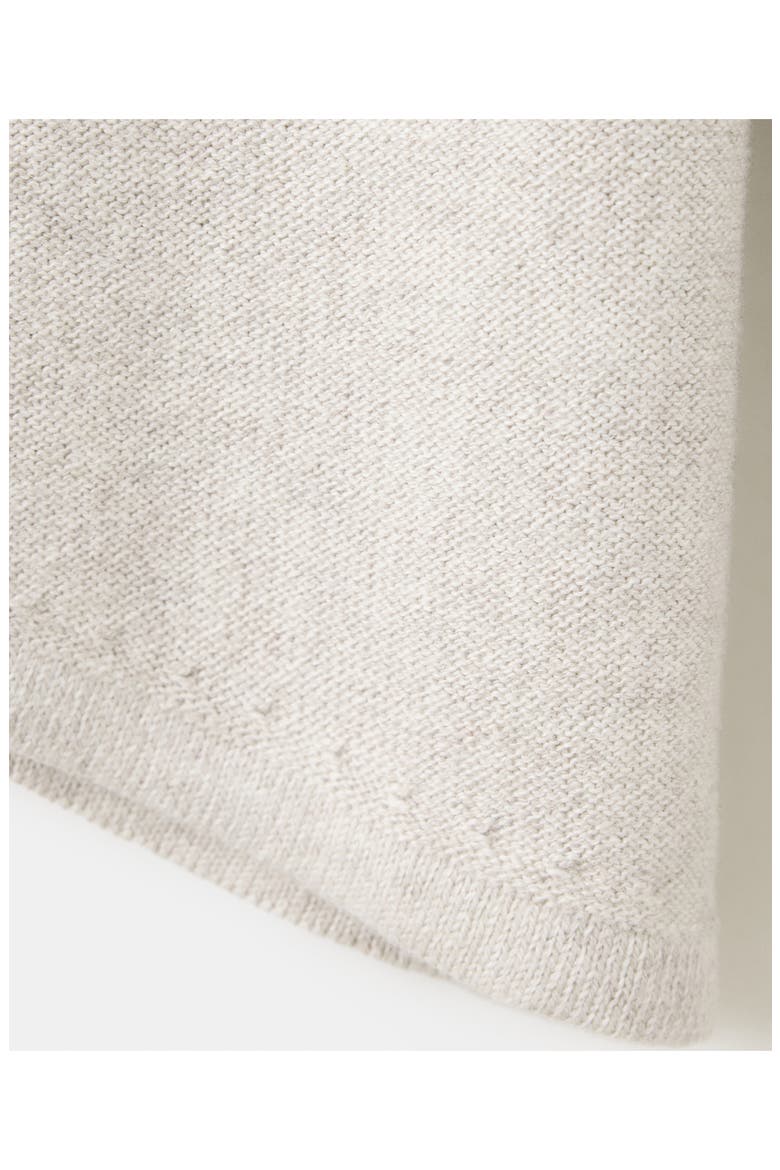 Asymmetrical Off the Shoulder Cotton Blend Sweater, Alternate, color, BEIGE