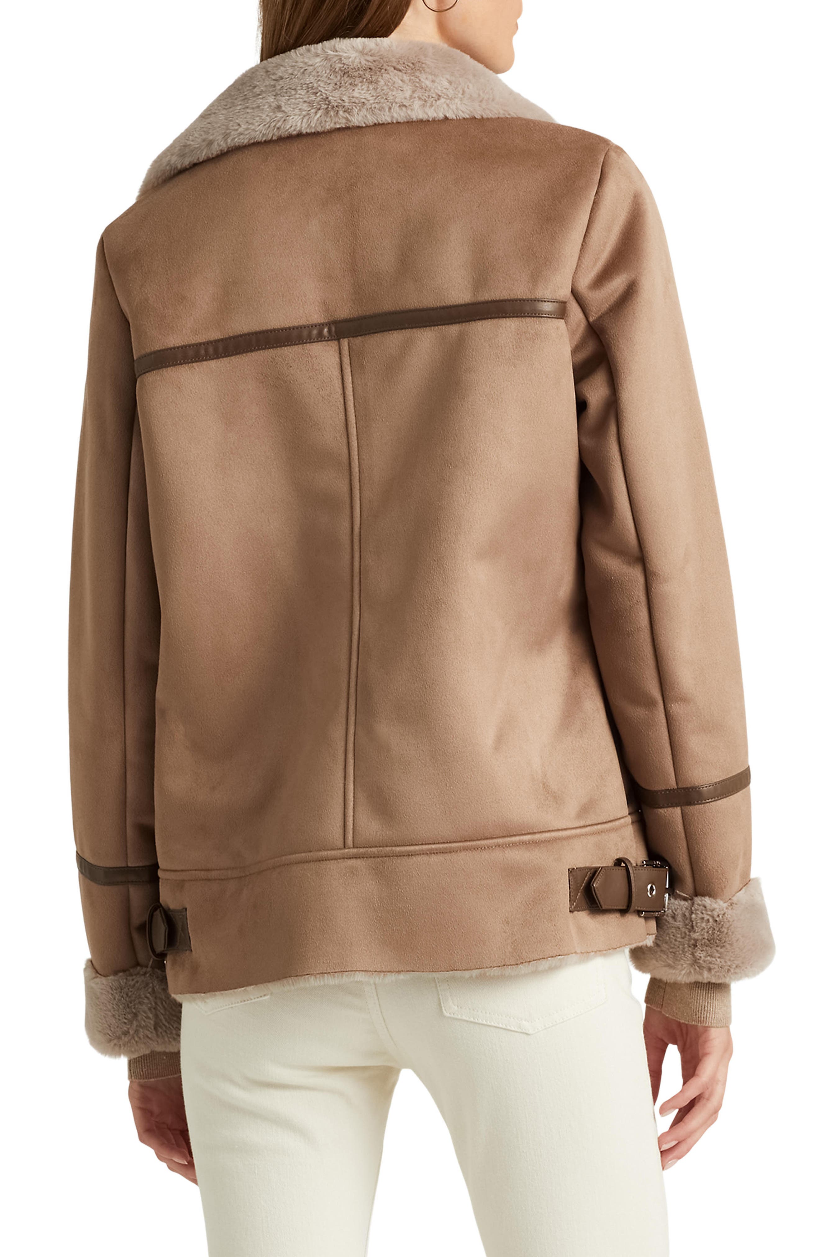 Faux Shearling Moto Jacket - image 2