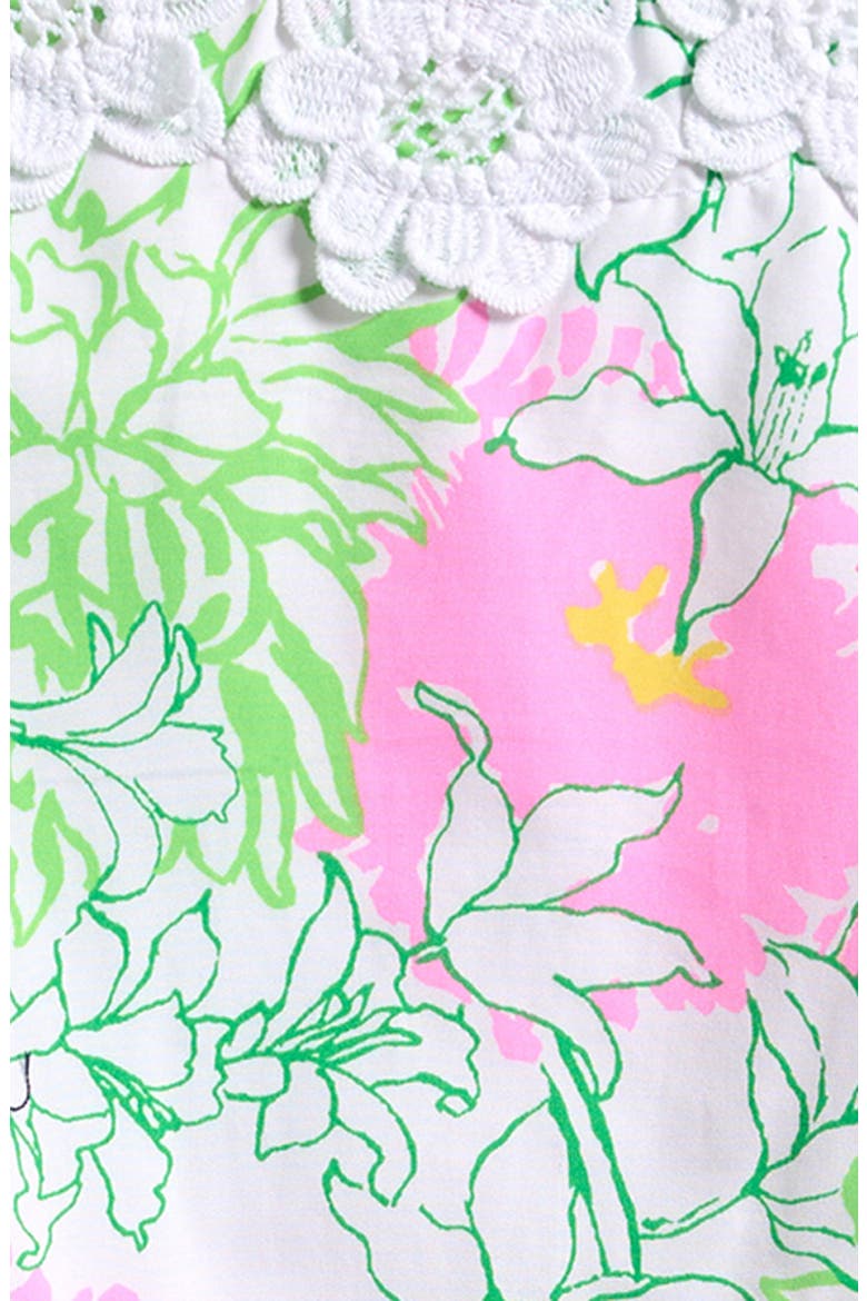 Baby Lilly Floral Cotton Shift Dress & Bloomers, Alternate, color, RESORT WHITE MUM PATCH