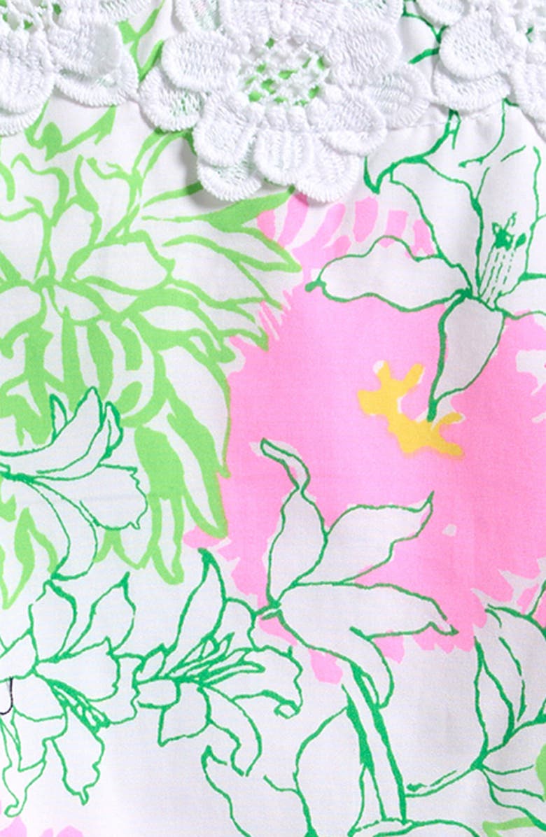 Lilly Pulitzer<sup>®</sup> Baby Lilly Floral Cotton Shift Dress & Bloomers, Alternate, color, Resort White Mum Patch