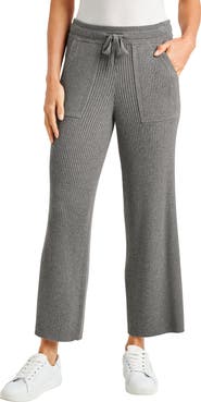 Splendid Georgie Rib Wide Leg Crop Pants