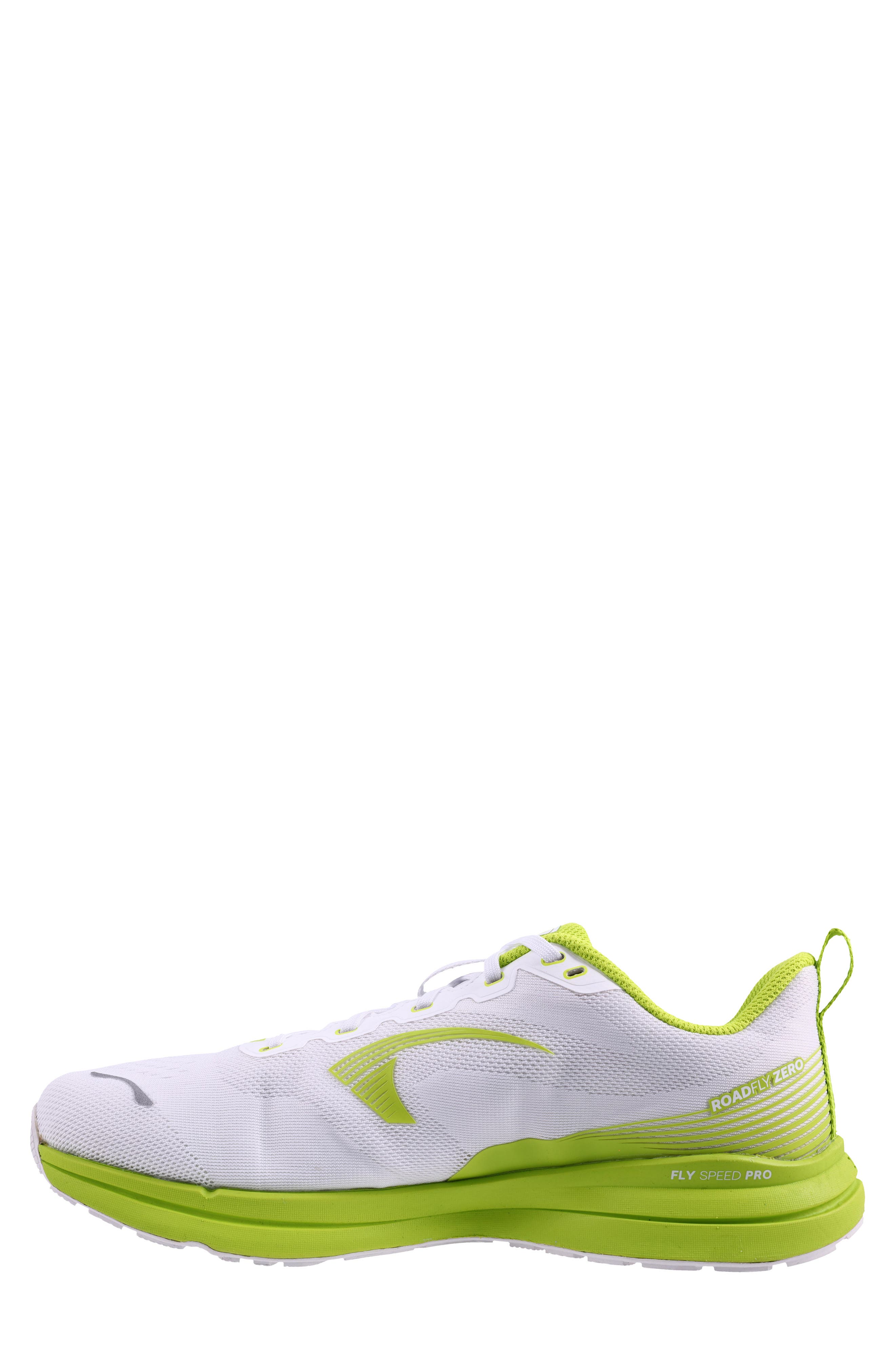 Roadfly Zero Running Shoe, Alternate, color, WHITE GREEN