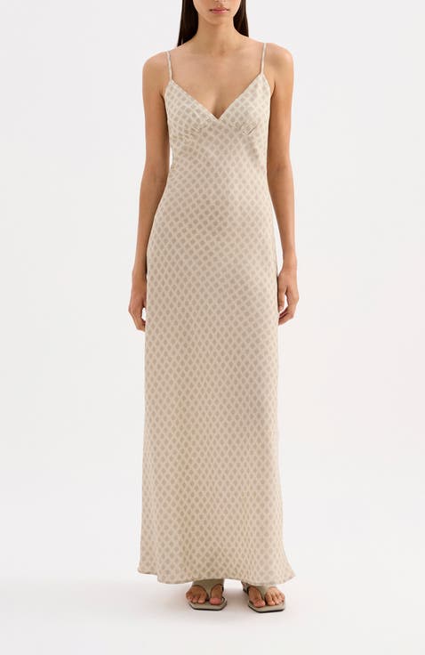 Cosmos Cupro Slip Dress
