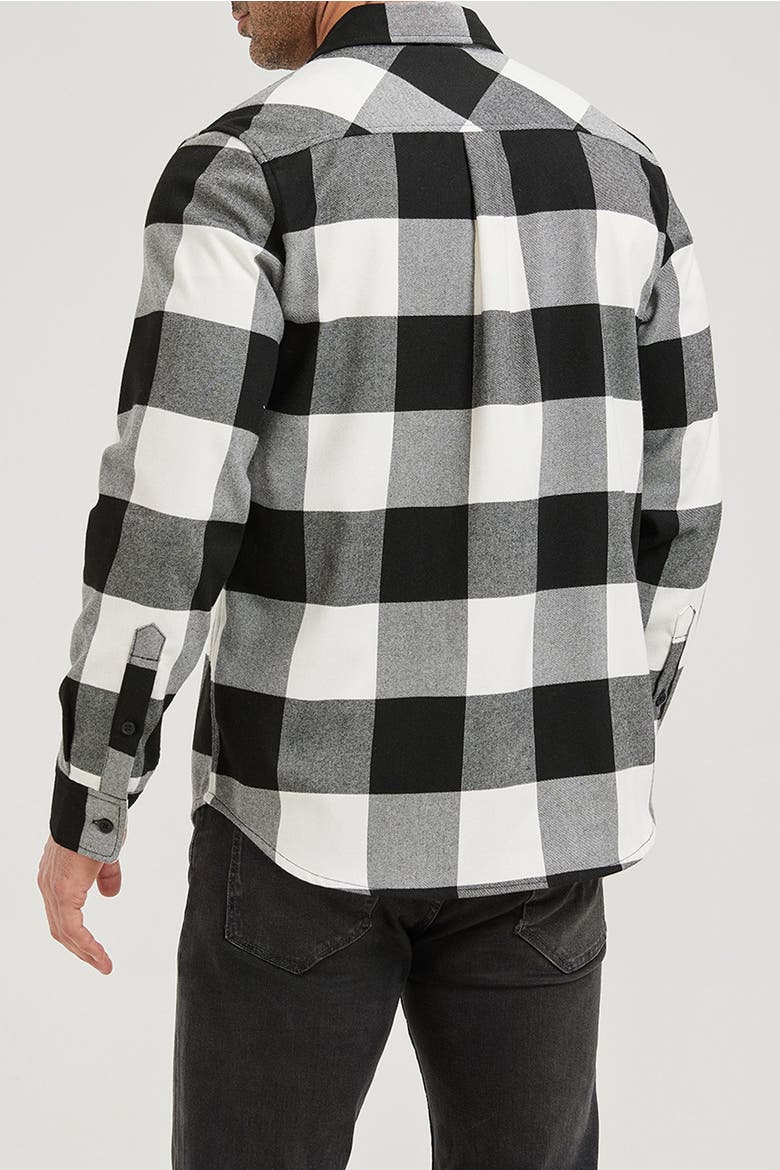 Technical Flannel Shirt, Alternate, color, Black