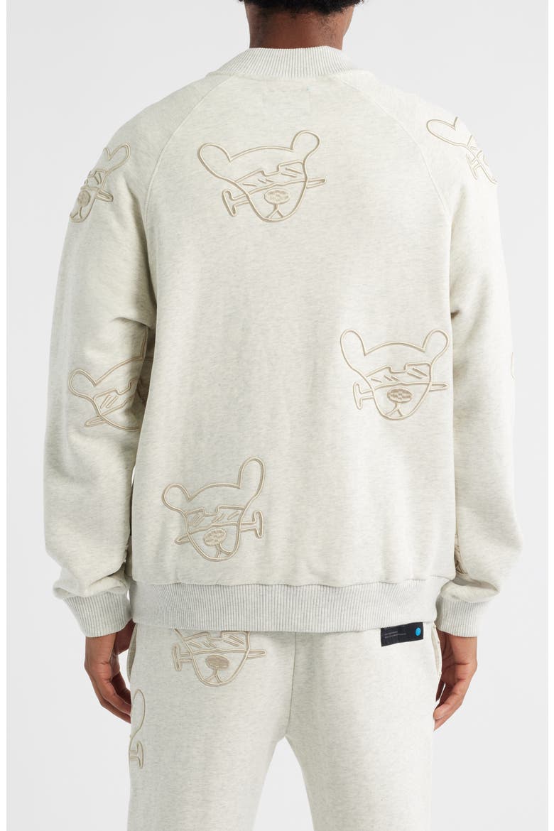Chopped & Screwed Quarter Zip Pullover, Alternate, color, HEATHER OATMEAL