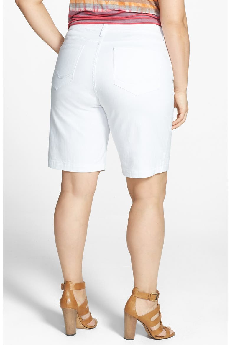 'Arya' Denim Shorts, Alternate, color, OPTIC WHITE
