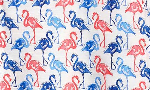Tommy Bahama Veracruz Cay Flamingo Mingle Short Sleeve Button-up Shirt