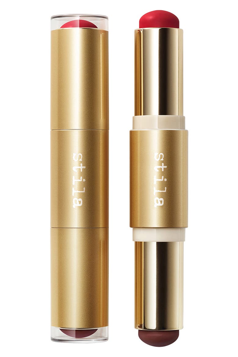 Blush & Bronze Hydro-Blur Cheek Duo Stick, Main, color, CRANBERRY AND MAHOGANY