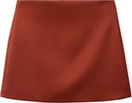 MANGO Jackieo Satin Miniskirt