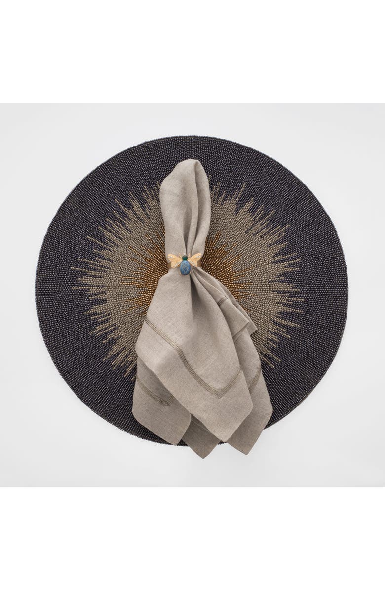 Joanna Buchanan Etched wing bug skinny napkin rings, set of four, Alternate, color, Blue