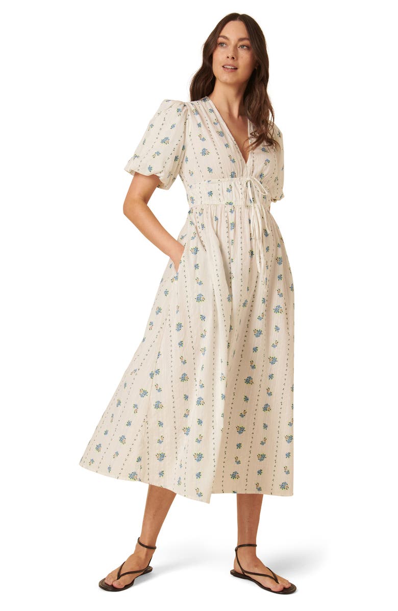 Nobody's Child Scottie Puff Sleeve Midi Dress, Alternate, color,