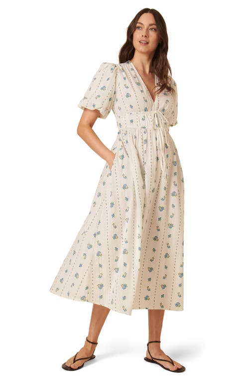 NOBODY'S CHILD NOBODY'S CHILD SCOTTIE PUFF SLEEVE MAXI DRESS