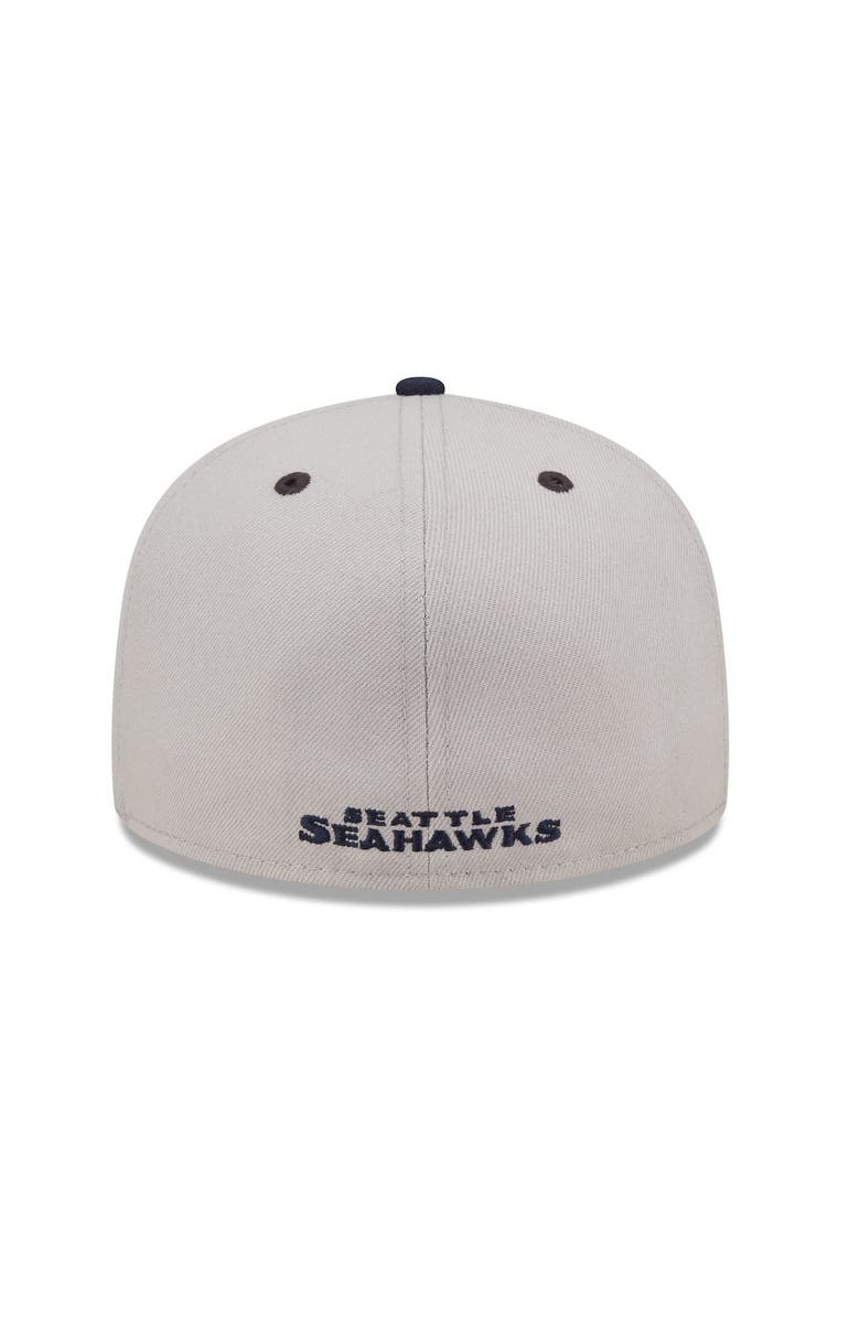 New Era Men's New Era Gray/College Navy Seattle Seahawks Flipside 59FIFTY Fitted Hat, Alternate, color, 