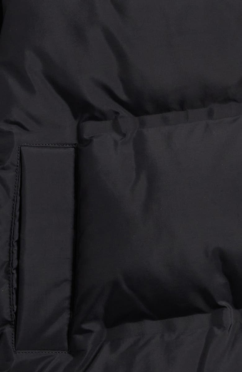 NEXT Kids' Water Resistant Longline Puffer Coat, Alternate, color, Black