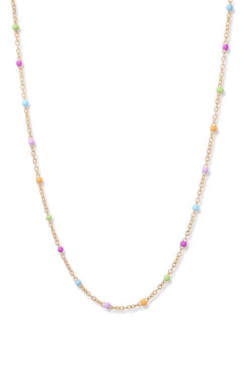 Sol 14k Gold Plated Bead Necklace
