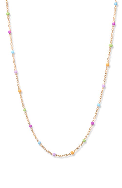 Brook and York Sol 14k Gold Plated Bead Necklace at Nordstrom