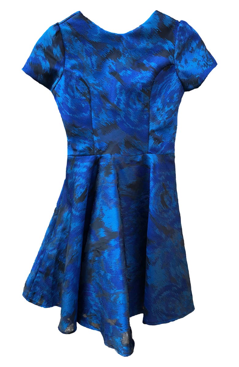 Un Deux Trois Kids' Jacquard Fit & Flare Dress, Main, color,