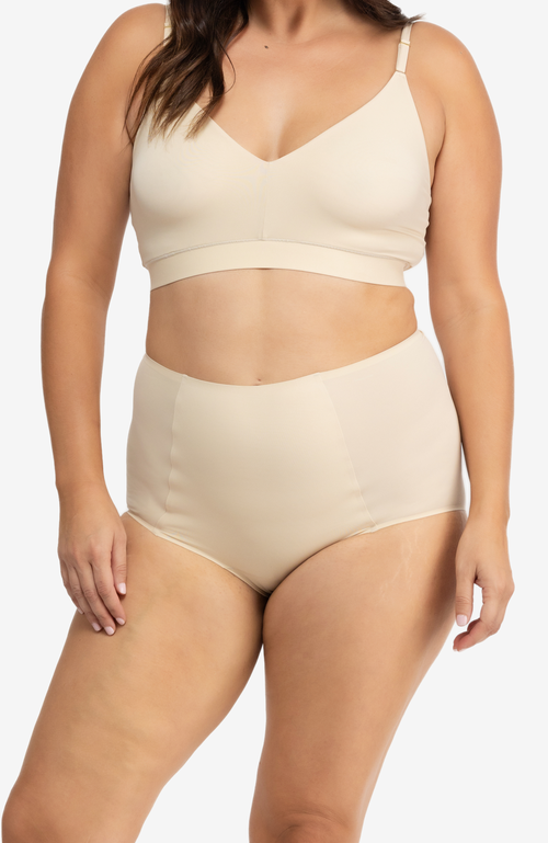 Uwila Warrior Soft Seamless High-waisted Brief In Nude