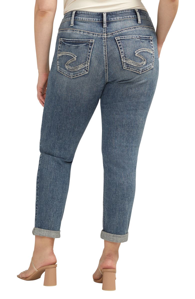 Silver Jeans Co. Mid Rise Girlfriend Jeans, Alternate, color,