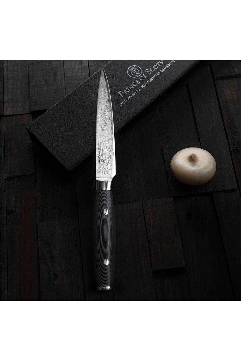 Damascus Utility Knife, Alternate, color, No Color