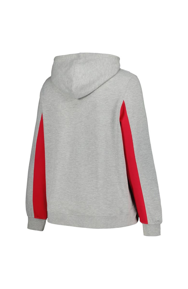 PROFILE Women's Profile Heather Gray St. Louis Cardinals Plus Size Pullover Jersey Hoodie, Alternate, color, Heather Gray