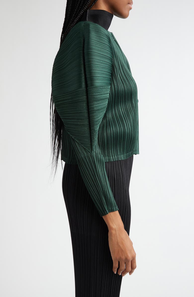 Pleats Please Issey Miyake Monthly Colors October Pleated Cardigan, Alternate, color, 