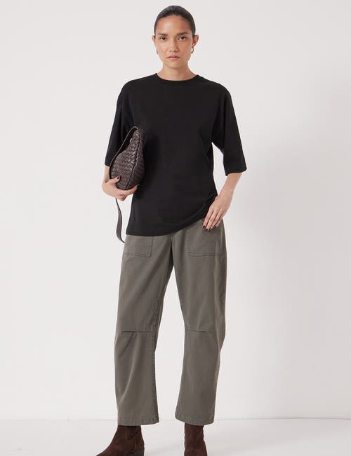 Hush Zip Detail Short Sleeve T-shirt In Black