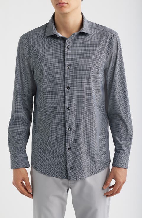 XC Motion Performance Knit Button-Up Shirt
