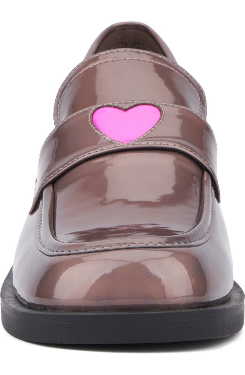 OLIVIA MILLER Luminaries Square Patent Loafer, Alternate, color, Gun Metal