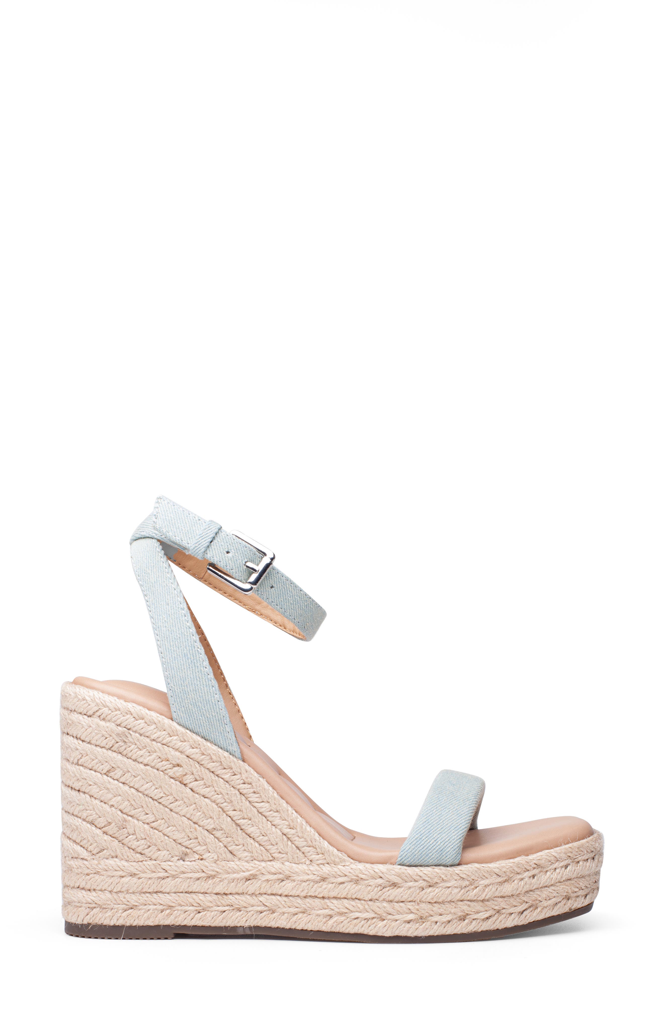 Me Too Whitley Platform Wedge Espadrille Sandal, Alternate, color, Light Blue